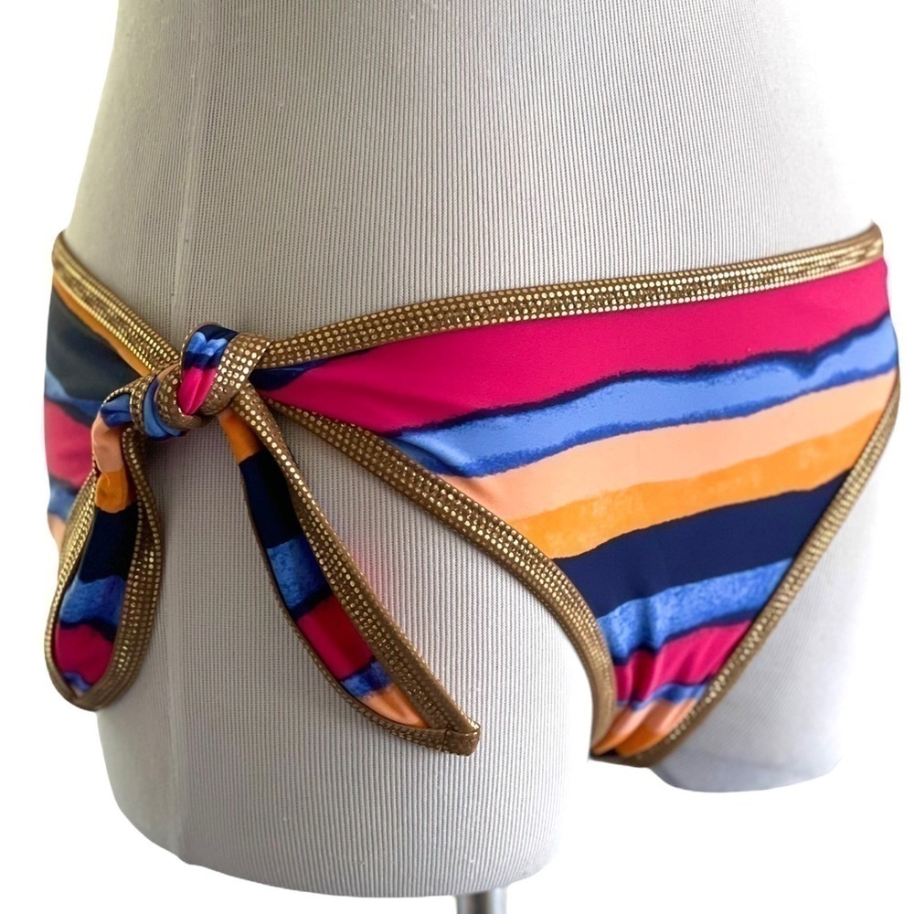 AERIE Hipster Gold Trim Bikini Bottom NWT